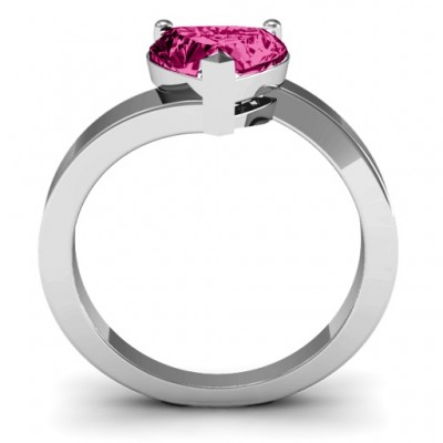 Passion  Large Heart Solitaire Ring - Name My Jewelry ™
