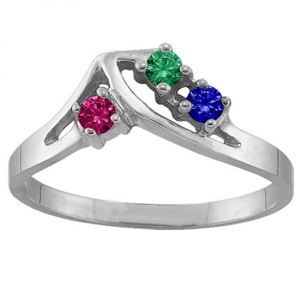 1-5 Stone Crest Ring  - Name My Jewelry ™