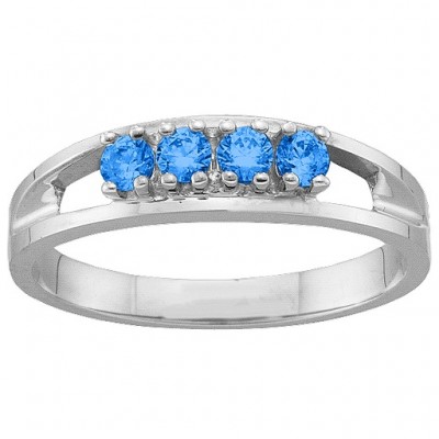 1-6 Gemstone Ring  - Name My Jewelry ™