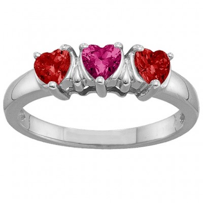 2-5 Hearts Ring - Name My Jewelry ™