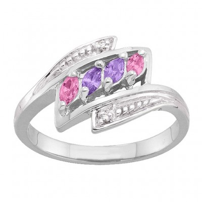 2-6 Marquise and Accents Ring - Name My Jewelry ™