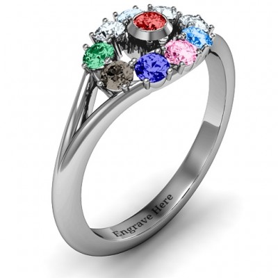 3 to 10 Stone  Solar  Ring  - Name My Jewelry ™