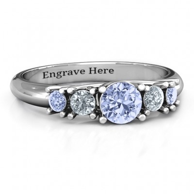 5-Stone Graduated Ring  - Name My Jewelry ™