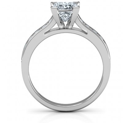 Janelle Princess Cut Ring - Name My Jewelry ™