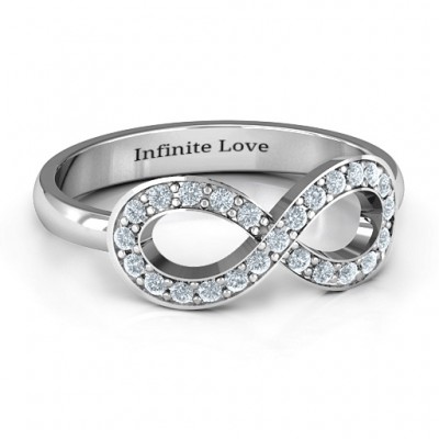 Accented Infinity Ring - Name My Jewelry ™