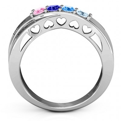 Across My Heart 4-Stone Ring  - Name My Jewelry ™