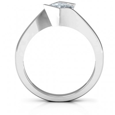 Alexandra Princess Cut Ring - Name My Jewelry ™