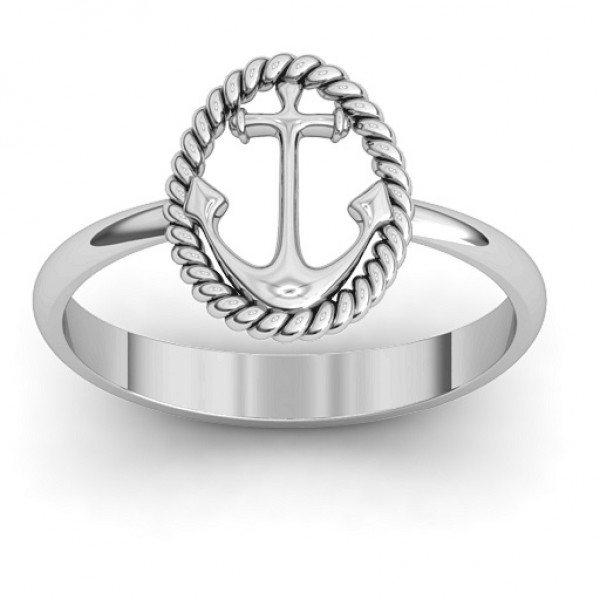 Anchor Ring - Name My Jewelry ™