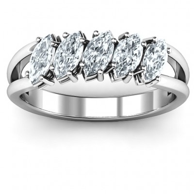 Angled Marquise Ring - Name My Jewelry ™