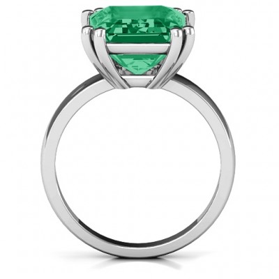 Basket Set Emerald Cut Ring - Name My Jewelry ™