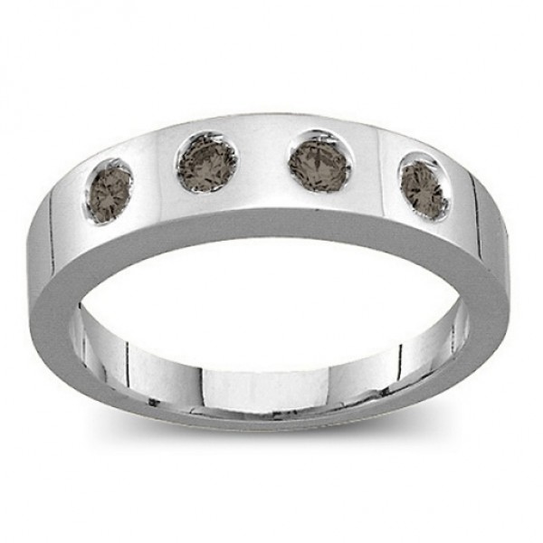 Belt Ring with 2-6 Round Stones  - Name My Jewelry ™