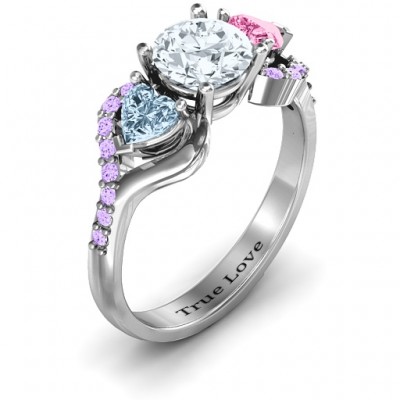 Blast of Love Ring with Accents - Name My Jewelry ™