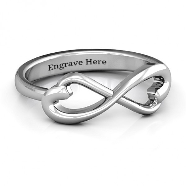 Classic Hearts Infinity Ring - Name My Jewelry ™