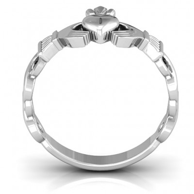 Classic Infinity Claddagh Ring - Name My Jewelry ™