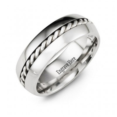 Cobalt Rope Ring - Name My Jewelry ™