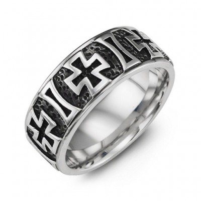 Cross Pattern Cobalt Ring - Name My Jewelry ™