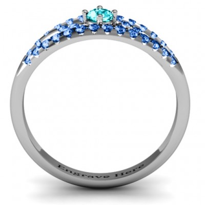 Crown Accent Ring - Name My Jewelry ™