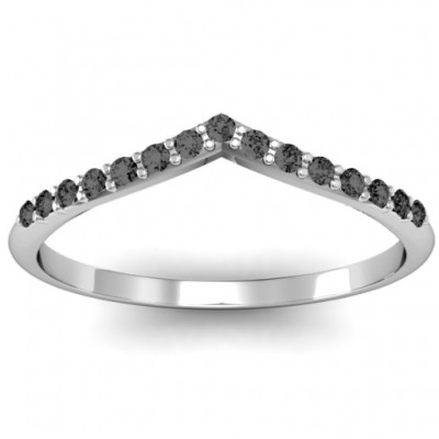 Crown Shape Accent Ring - Name My Jewelry ™