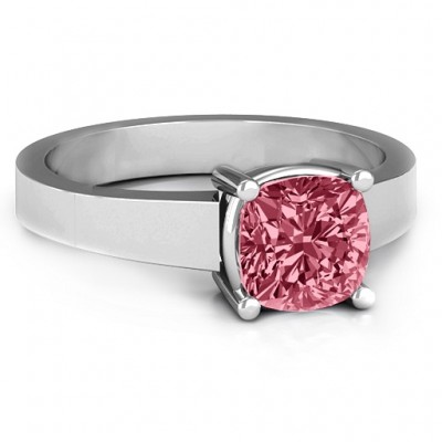 Cushion Cut Solitaire Ring - Name My Jewelry ™