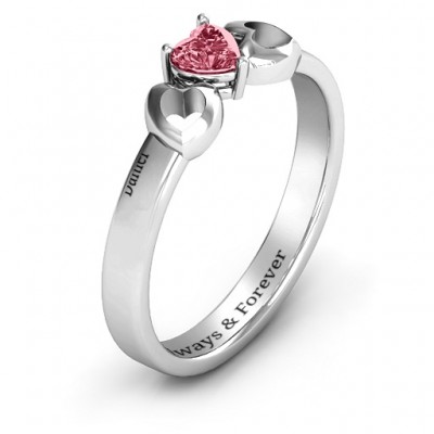 Darling Heart Wraparound Ring - Name My Jewelry ™