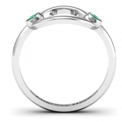 Double Stone Karma Ring  - Name My Jewelry ™