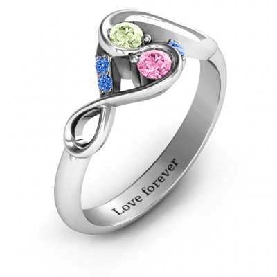 Element of Infinity Two Stone Ring  - Name My Jewelry ™