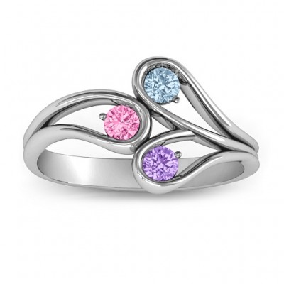 Eternal Elegance Three-Stone Ring  - Name My Jewelry ™