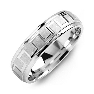 Eternal Greek Key Men's Ring - Name My Jewelry ™
