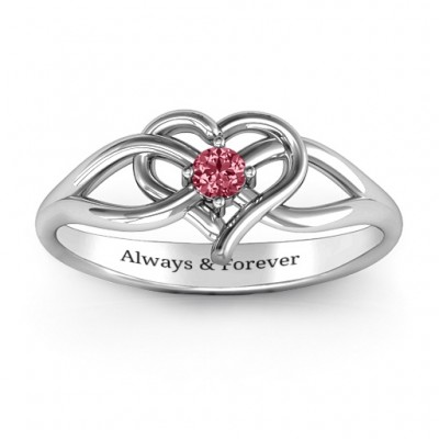 Everlasting Elegance Interwoven Heart Ring - Name My Jewelry ™