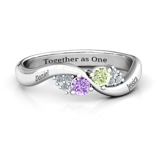 Everyday Dream Ring With Shoulder Accents - Name My Jewelry ™