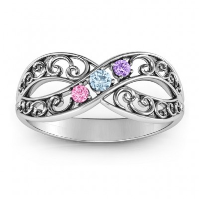 Forever Filigree Infinity Ring - Name My Jewelry ™
