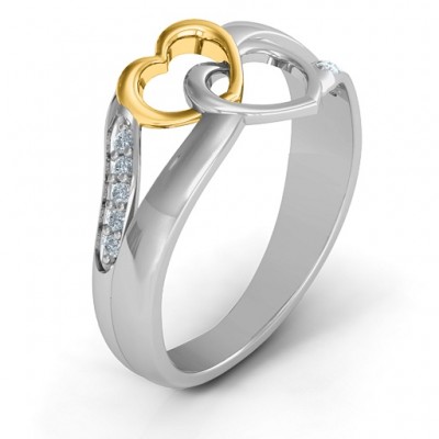 Forever Linked Hearts Ring - Name My Jewelry ™