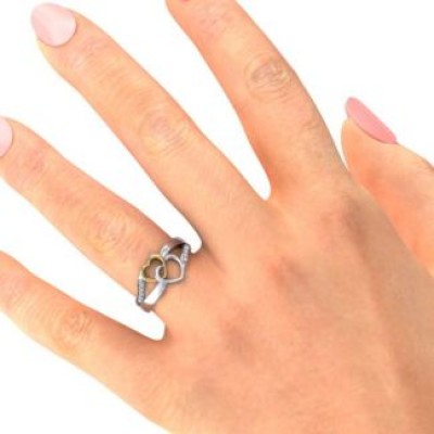 Forever Linked Hearts Ring - Name My Jewelry ™