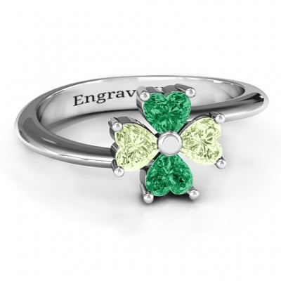 Four Heart Clover Ring - Name My Jewelry ™