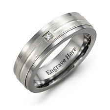 Grooved Brushed Gemstone Ring: Your Next Favorite Story-Starter