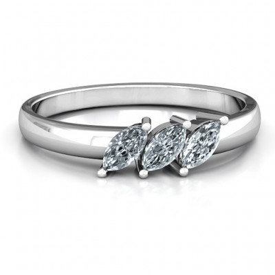 Grand Marquise Trio Ring - Name My Jewelry ™