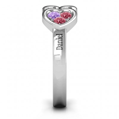 Heart To Heart Wraparound Ring - Name My Jewelry ™