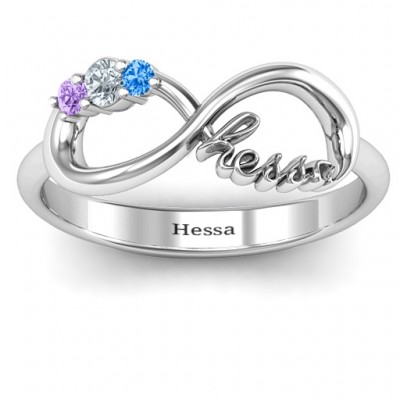 Hessa  Never Parted After Gemstone Ring  - Name My Jewelry ™