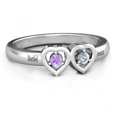 Kissing Hearts Ring - Name My Jewelry ™