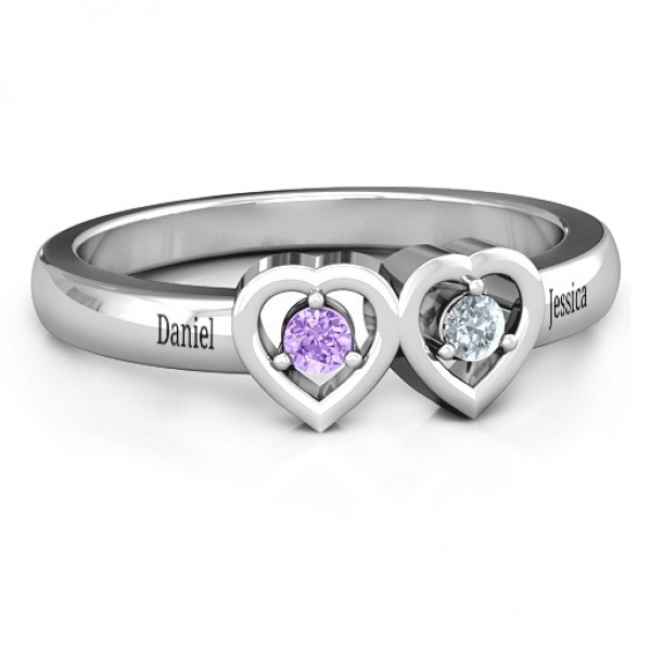 Kissing Hearts Ring - Name My Jewelry ™