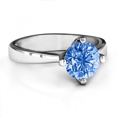 Large Stone Solitaire Ring  - Name My Jewelry ™