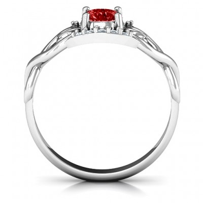 Lasting Love Promise Ring with Accents - Name My Jewelry ™