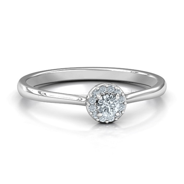 Little Luxury Halo Ring - Name My Jewelry ™