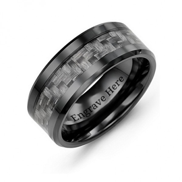 Men's Nightfall Ceramic Ring - Name My Jewelry ™