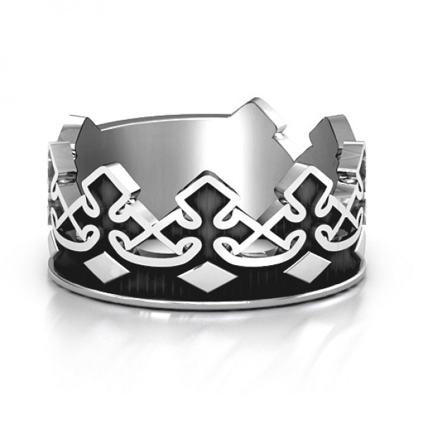Men's Regal Crown Band - Name My Jewelry ™