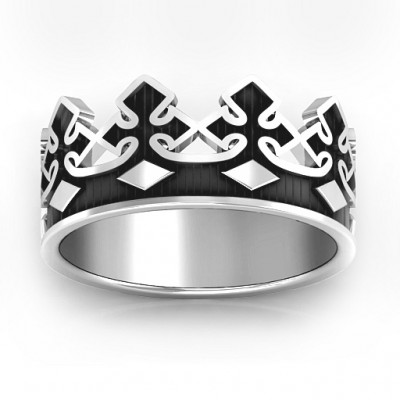 Men's Regal Crown Band - Name My Jewelry ™
