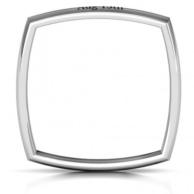 Men's Square Comfort-Fit Band - Name My Jewelry ™