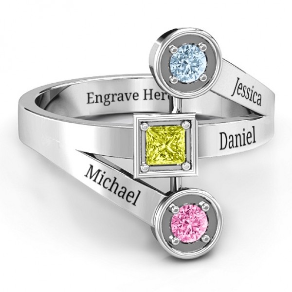 Modern Birthstone Ring  - Name My Jewelry ™