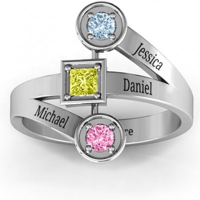 Modern Birthstone Ring  - Name My Jewelry ™