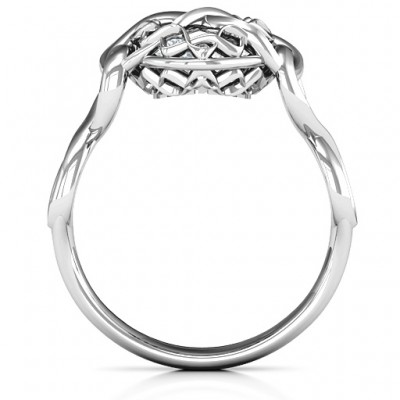 My Infinite Love Caged Hearts Ring - Name My Jewelry ™